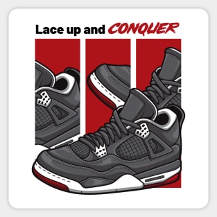 AJ 4 Retro Bred Sneaker Sticker